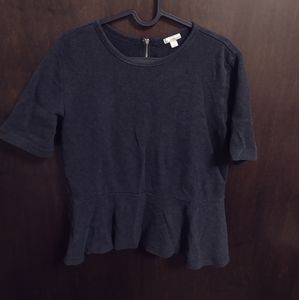 Gap Grey Peplum Top Size L
